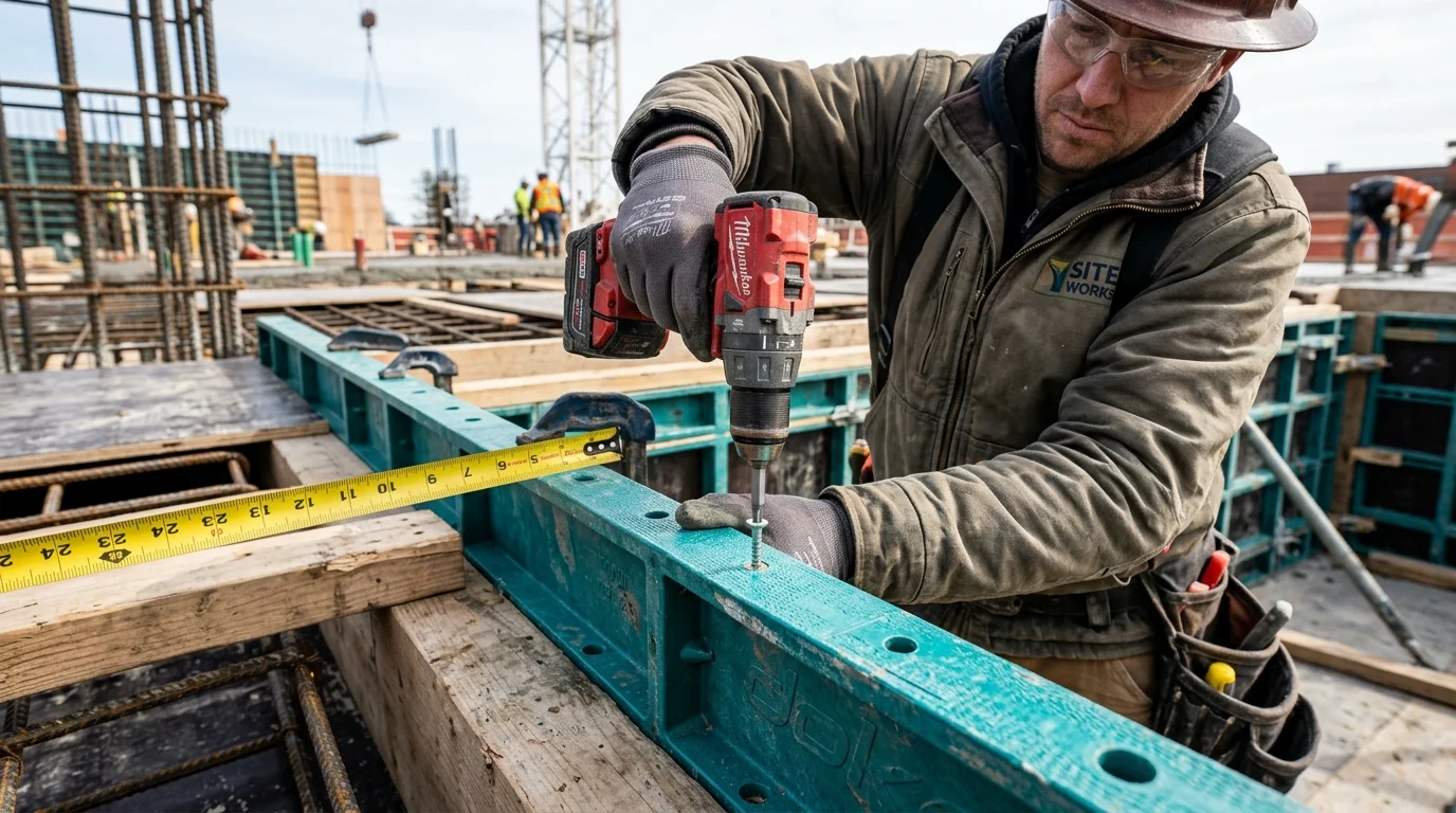 Polymer Formwork Screwing and Nailing Fastening